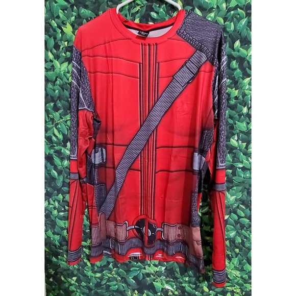 Gymgala Long Sleeve Shirt - Deadpool Print 3XL - Picture 1 of 5